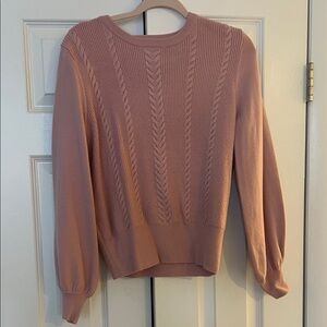 Philosophy Blush Cable Knit Sweater